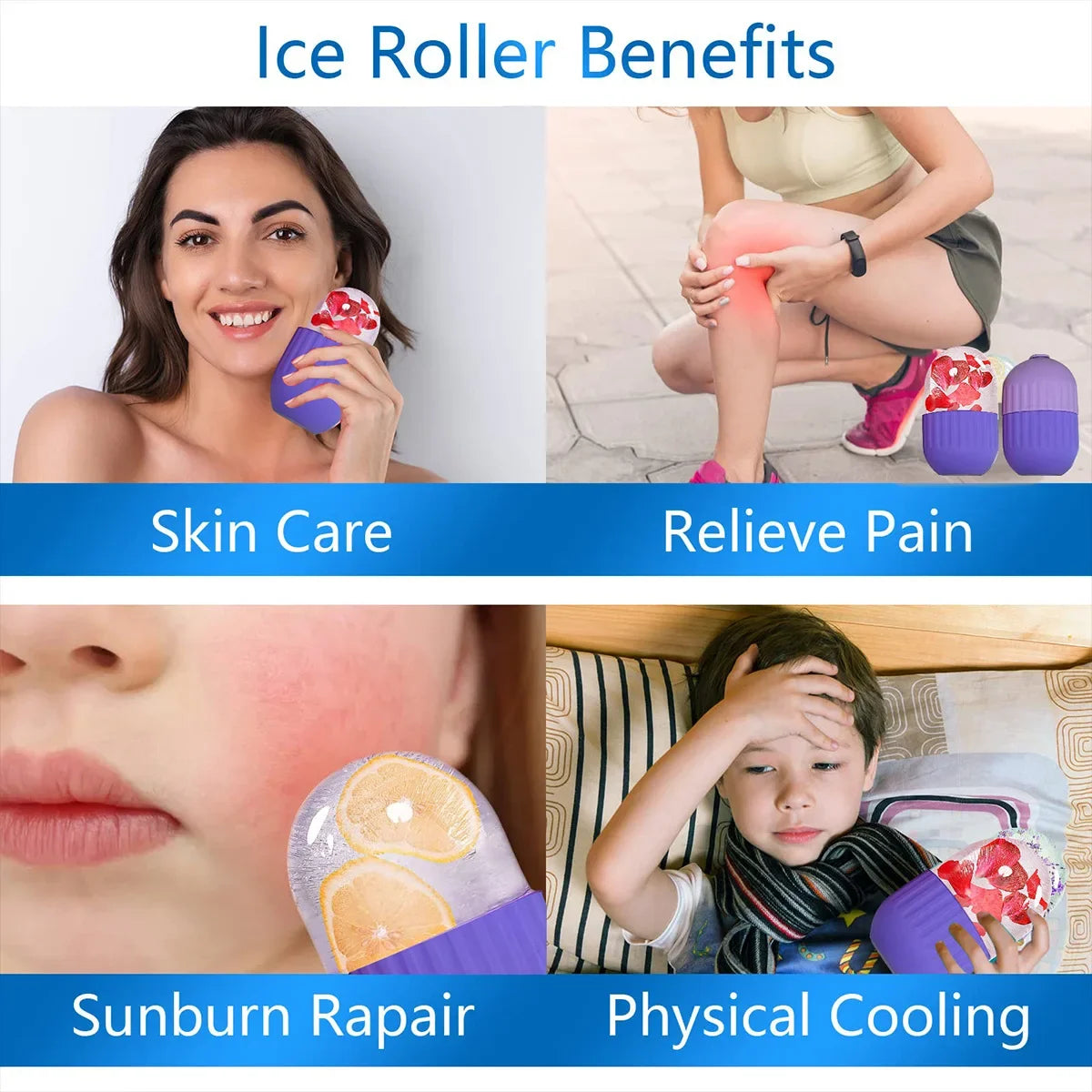 Silicone Ice Facial Roller – Lifting & Contouring Tool