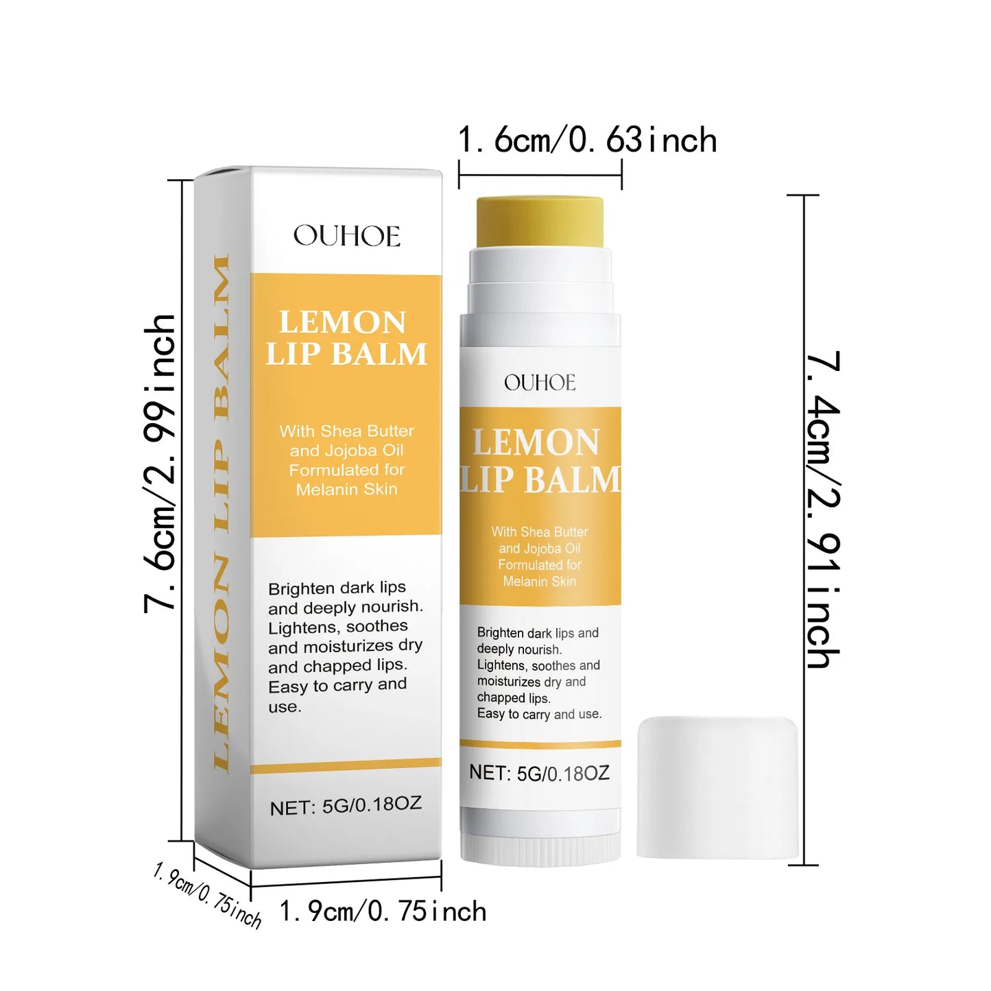 Turmeric Lip Balm – Dark Lip Lightening & Deep Moisturizing Care