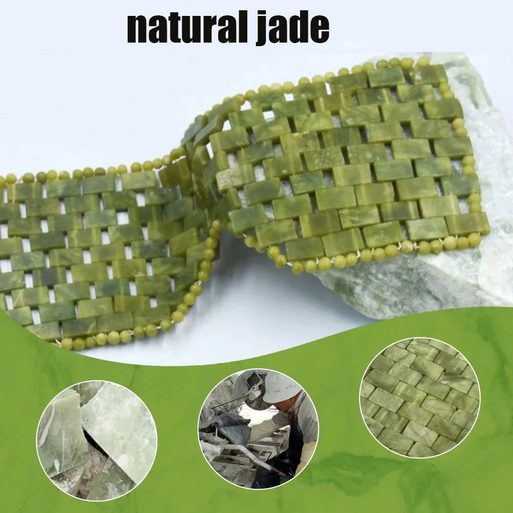 Jade Eye Mask Facial Care Beauty Cooling Cold SPA Massager