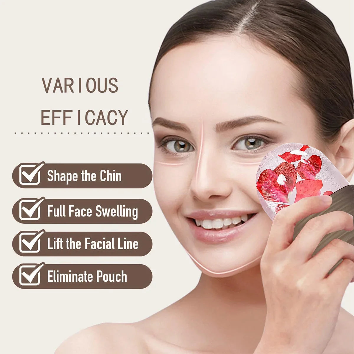 Silicone Ice Facial Roller – Lifting & Contouring Tool