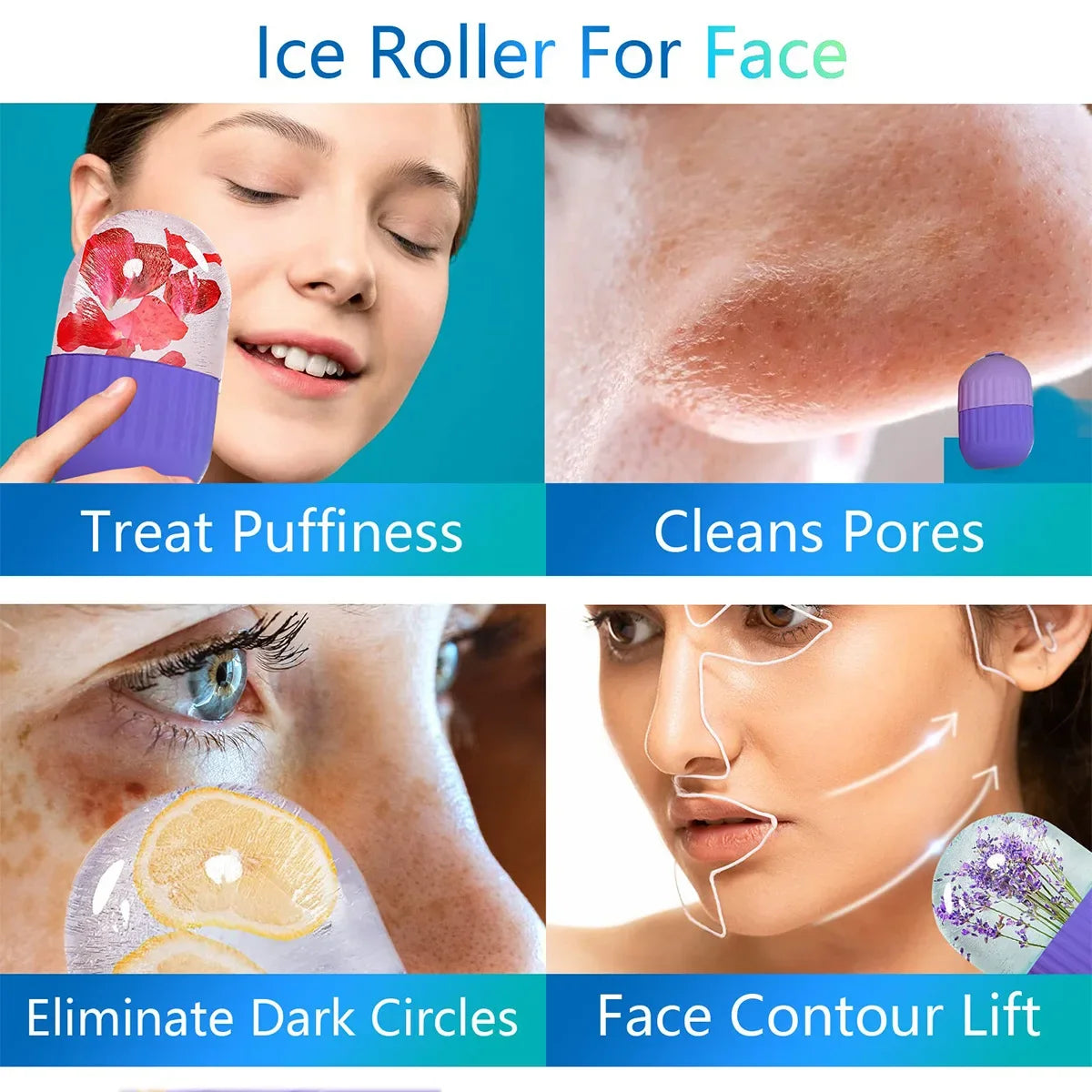 Silicone Ice Facial Roller – Lifting & Contouring Tool