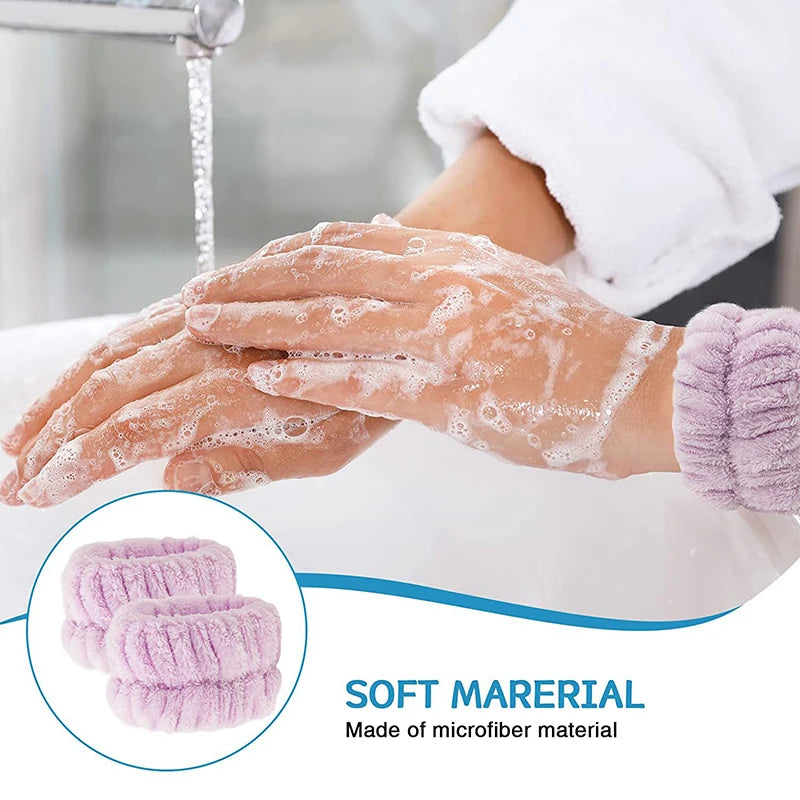 Face Wash Headband & wristband set