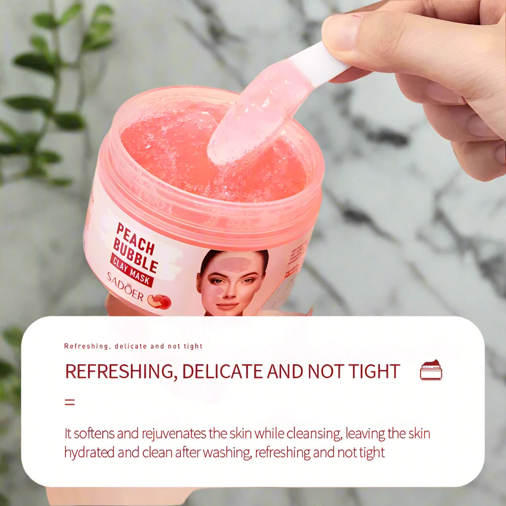 Peach Bubble Face Mask