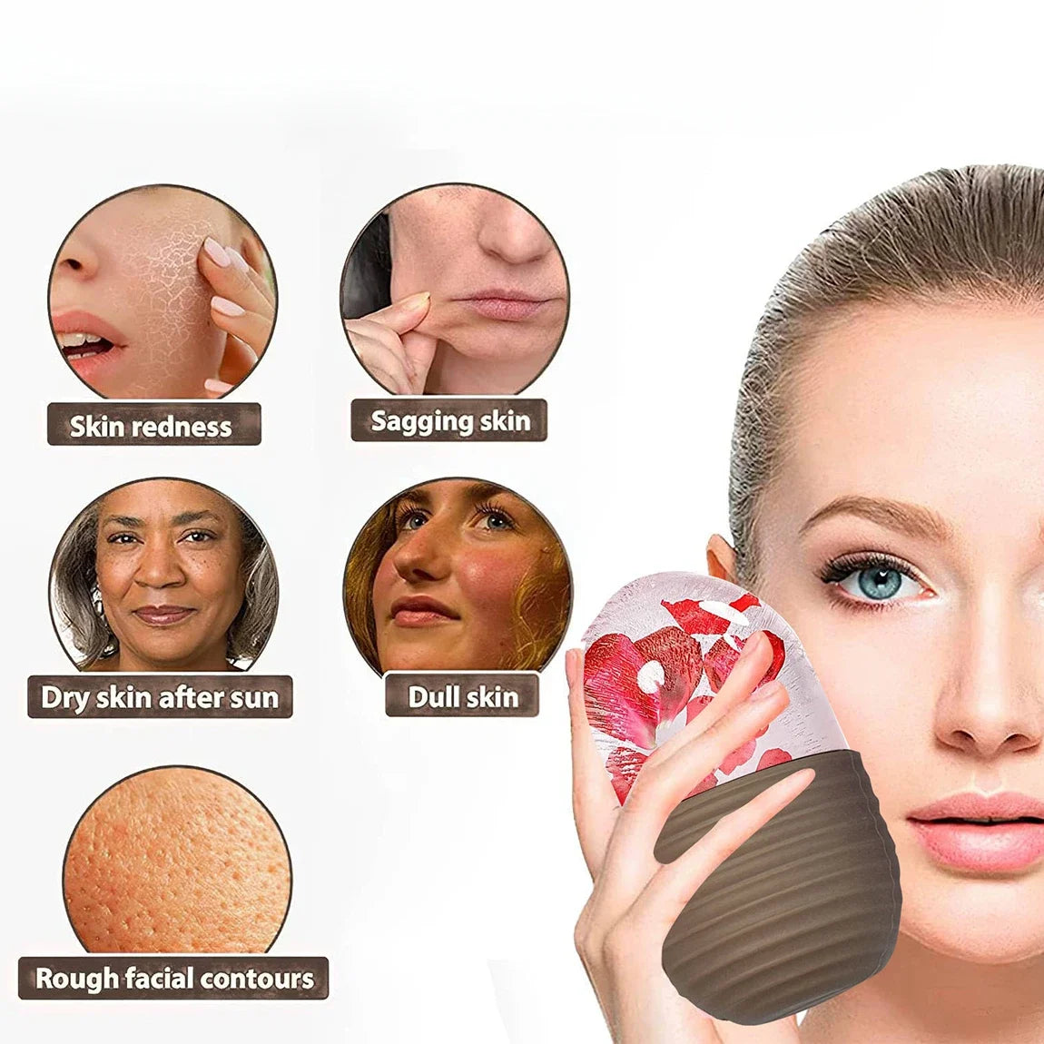 Silicone Ice Facial Roller – Lifting & Contouring Tool