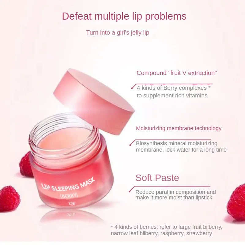 Strawberry Lip Sleep Mask
