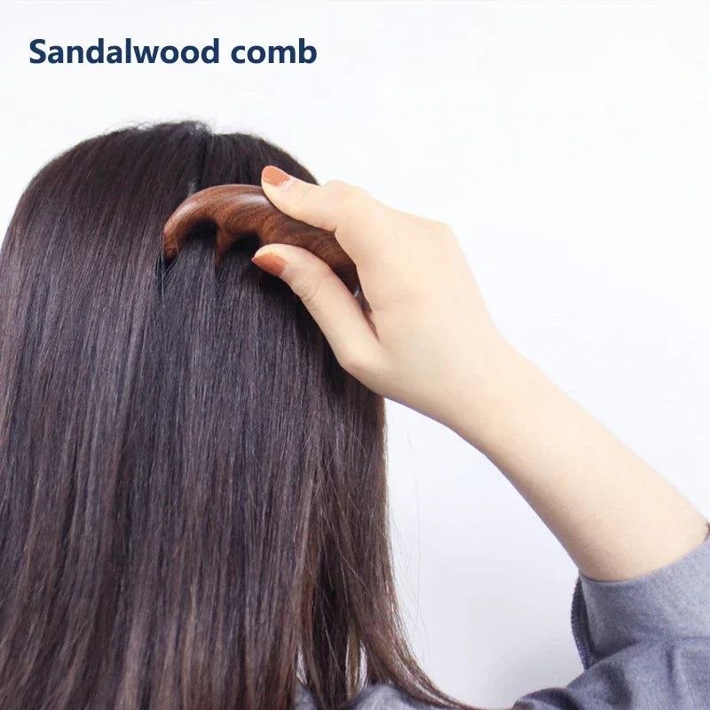 Wooden Scalp Massager Comb
