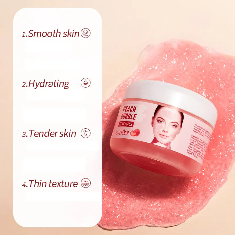 Peach Bubble Face Mask