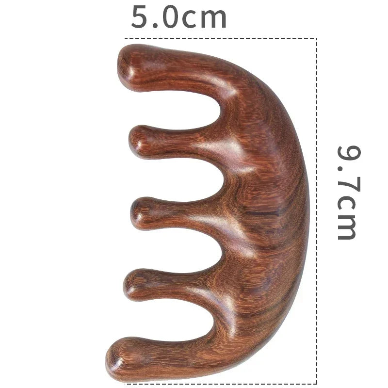 Wooden Scalp Massager Comb