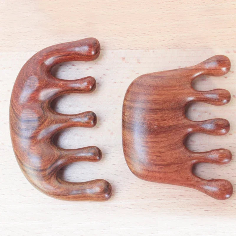 Wooden Scalp Massager Comb