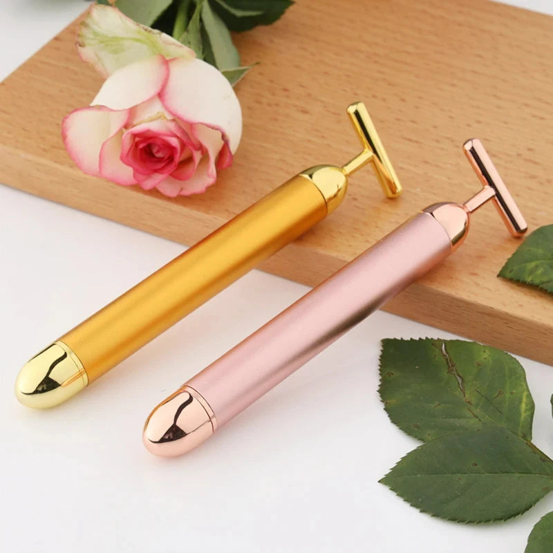 24K Gold T Electric Face-lifting Facial Massage