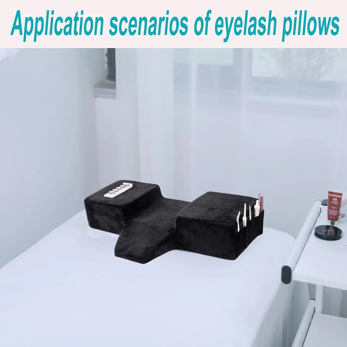 Lash Pillow for Neck Support – Soft Memory Foam Eyelash Extension Bed Pillow