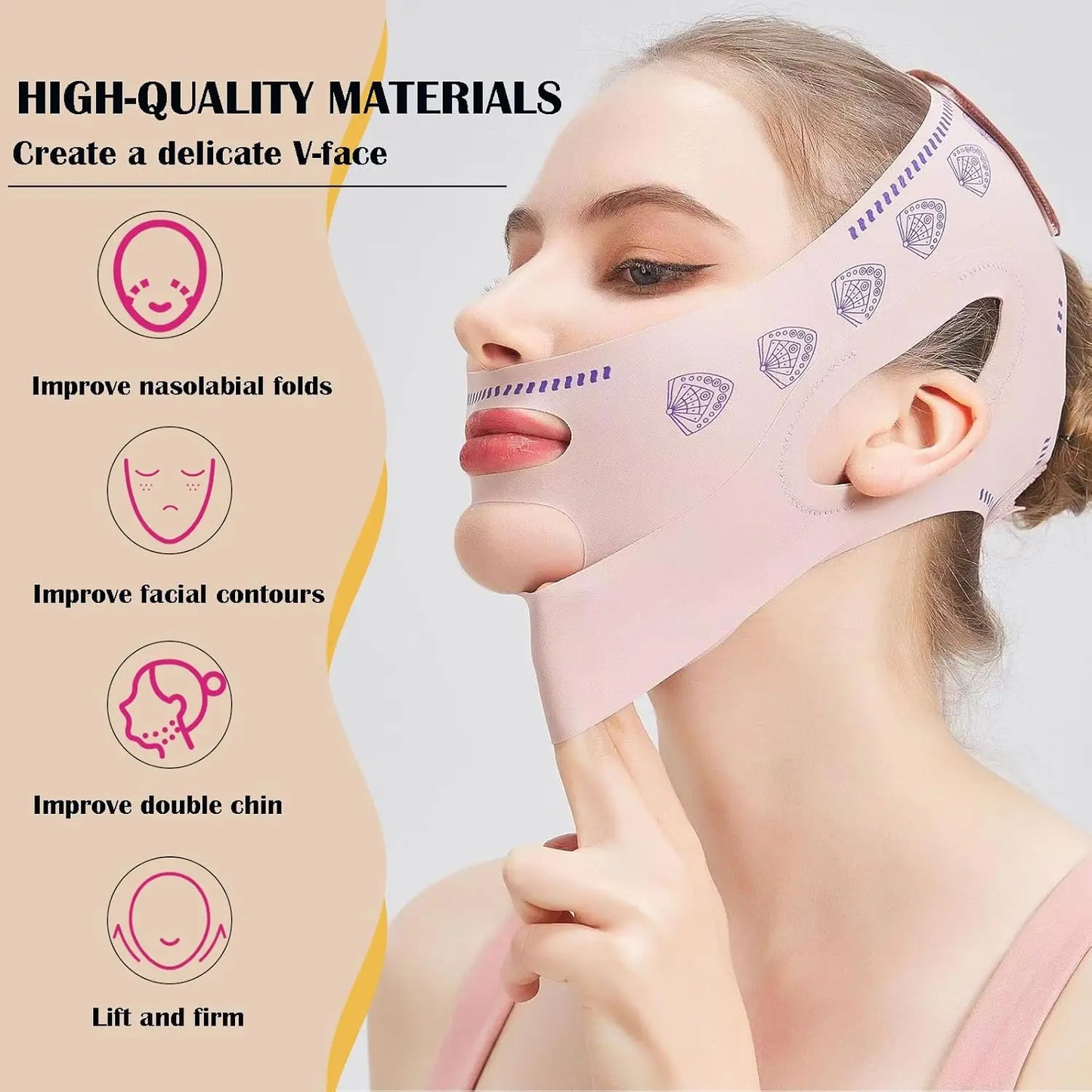 Face lifting shaping mask