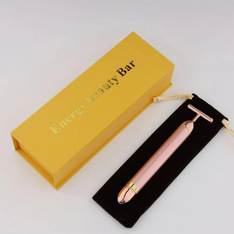 24K Gold T Electric Face-lifting Facial Massage