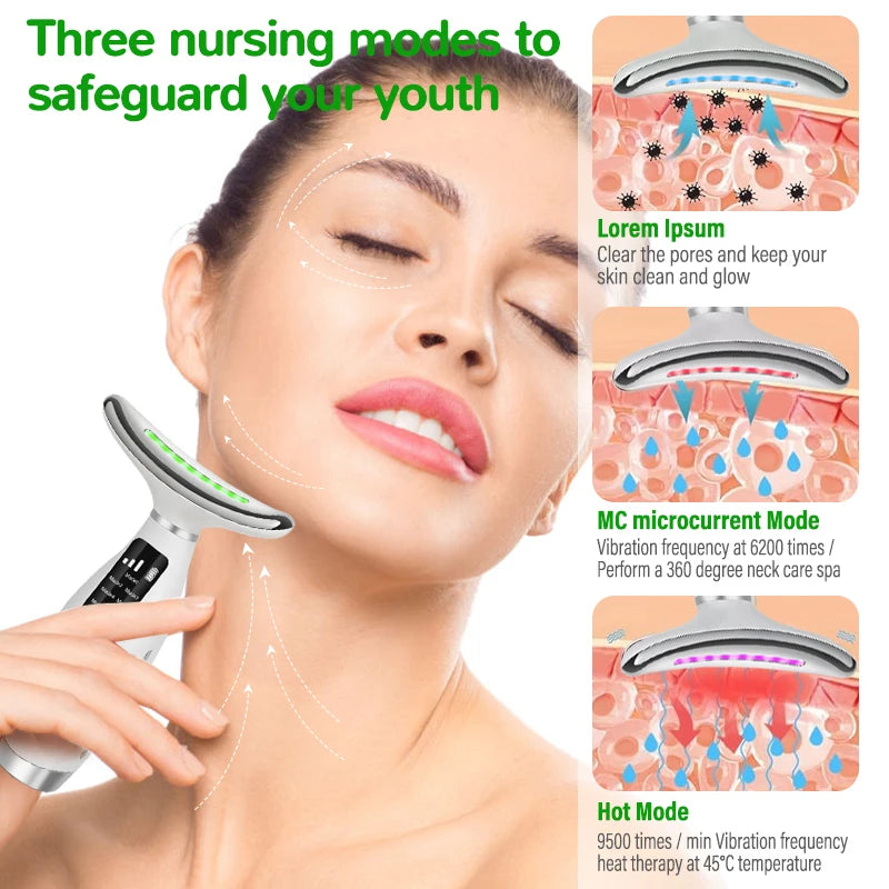 Vibration Massage Face & Neck Beauty Device